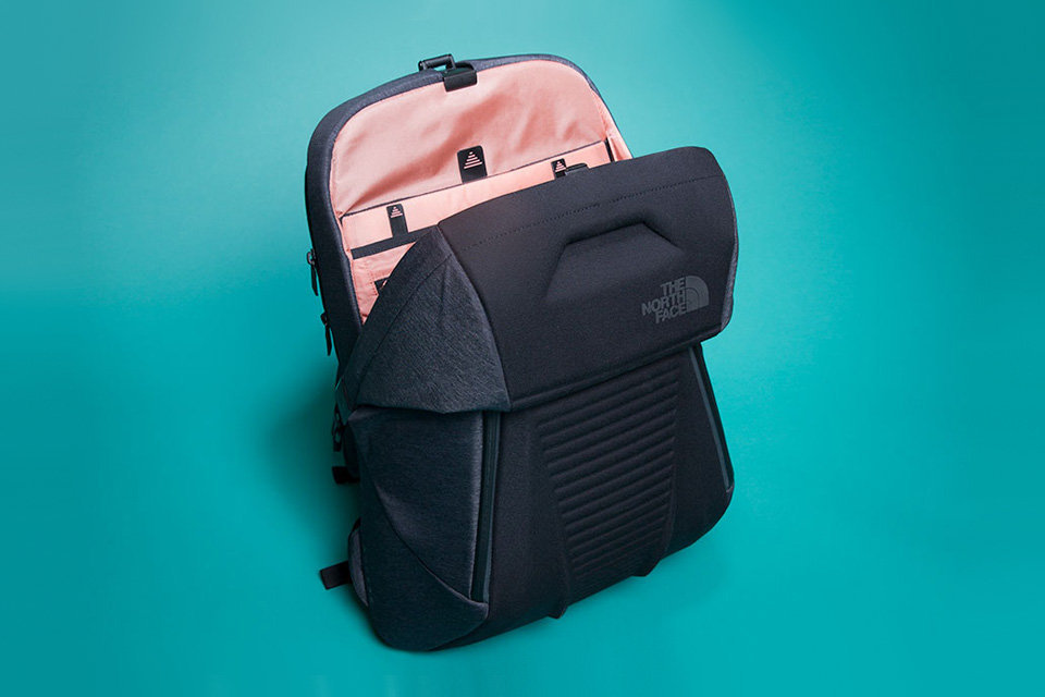 The North Face S New Access Pack Opens With The Touch Of A Button Agoodoutfit