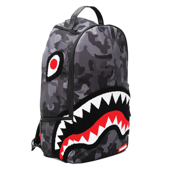 Sprayground x Beyond Hype Black Camo Shark Bag Collection Now Available | aGOODoutfit