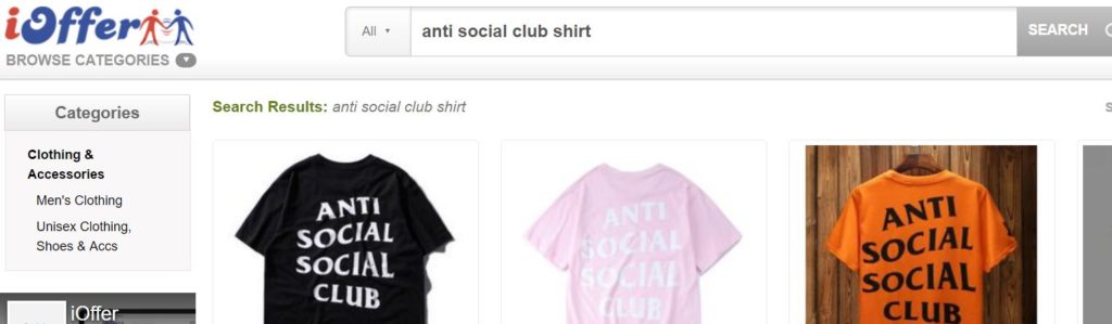 Buy Fake Anti Social Social Club Replicas - ioffer