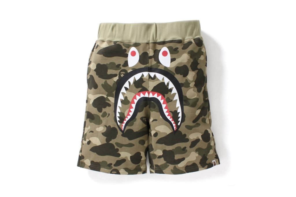 Bape camo shark shorts