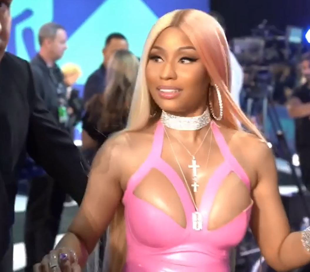 Nicki Minaj Gets Sculpted at 'Barbie' Premiere L.A. in Alaïa Crop