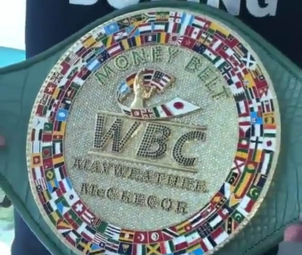 WBC Money Belt Mayweather McGregor