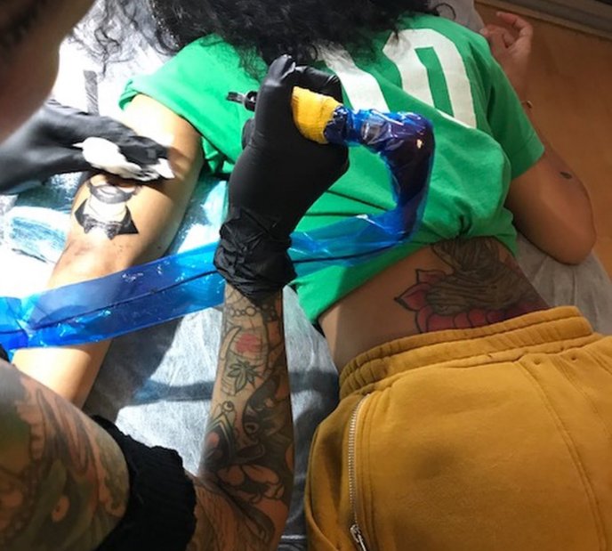 Jhene Aiko Big Sean tattoo