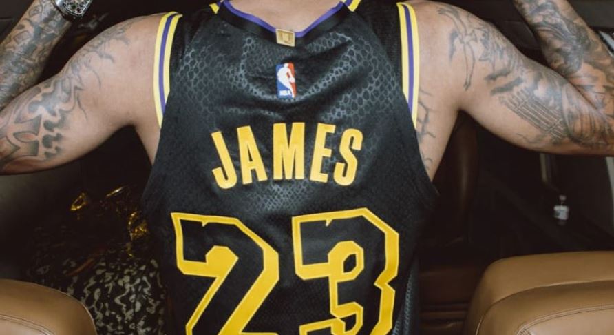 Tyga LeBron James Lakers Jersey