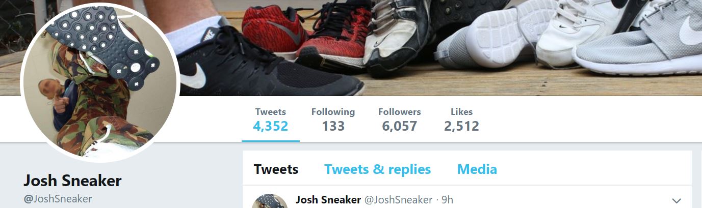 Josh Sneaker - Sneakerhead Twitter Account