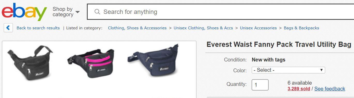 Places to Buy Fanny Packs - eBay