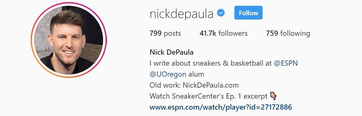 Sneaker Instagram Accounts You Should Follow - Nick DePaula