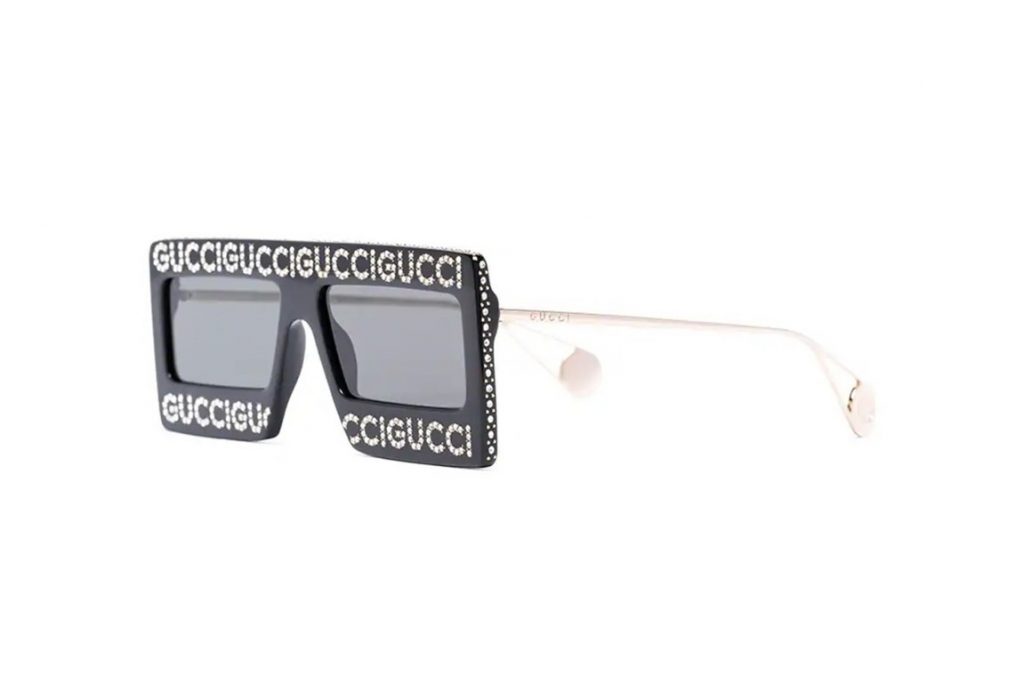 Gucci Square-Frame Sunglasses with Swarovski Crystals (2)