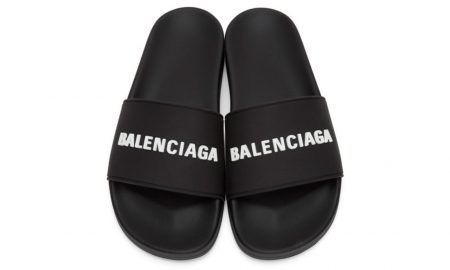 Balenciaga Logo Two-Tone Pool Slides