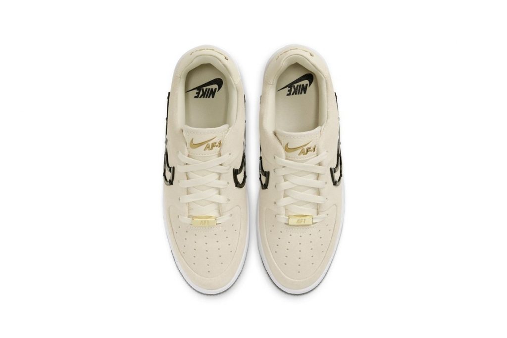 Nike Air Force 1 Sage Low LX Light Cream Metallic Gold (2)