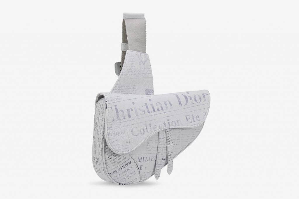 Daniel Arsham x Dior Newspaper Saddle Bag