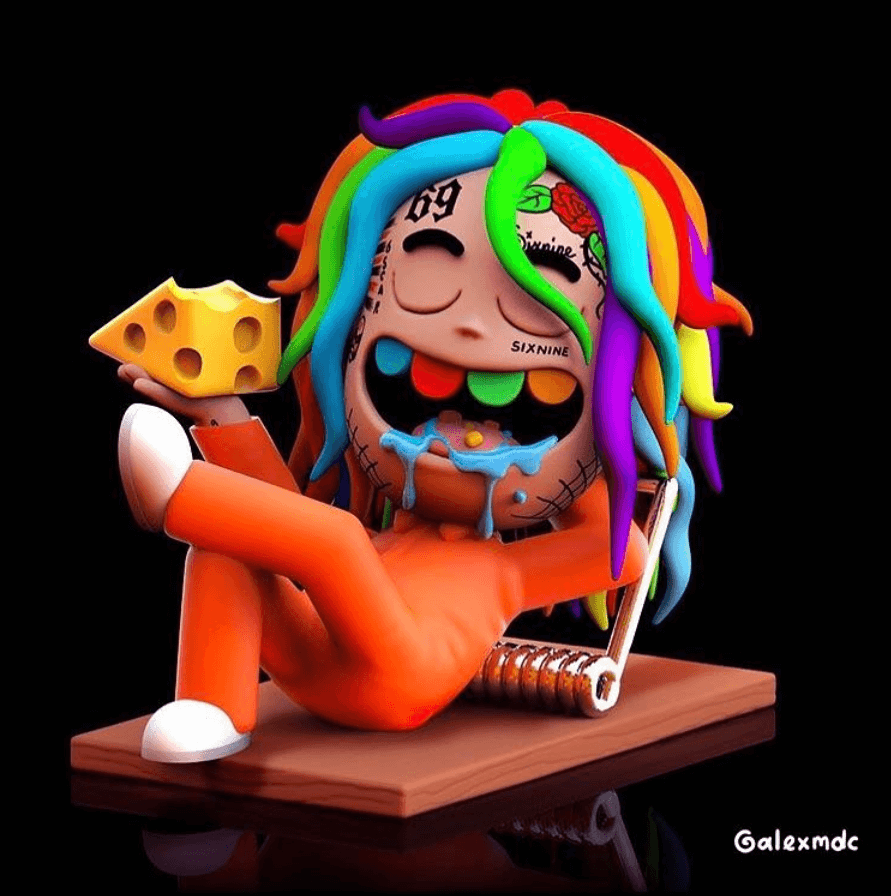 Tekashi69 Rat Trap Cartoon. 