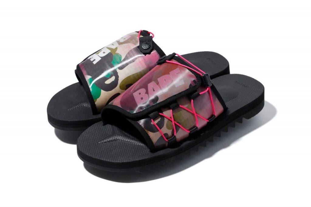 BAPE x Suicoke Holographic DAO Sandals