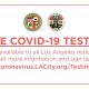 Free COVID-19 Testing Los Angeles County