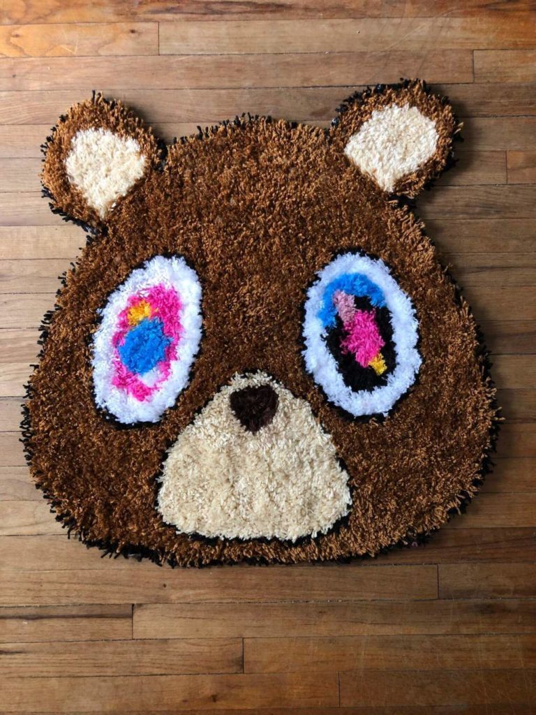 Handmade Kanye West Graduation Bear Rug