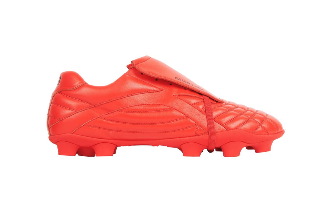 Balenciaga Soccer Cleat Sneakers Orange