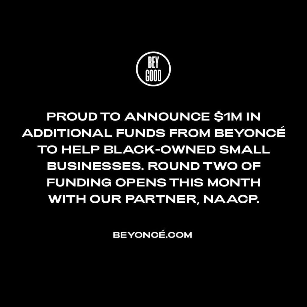 Beyoncé NAACP Grants
