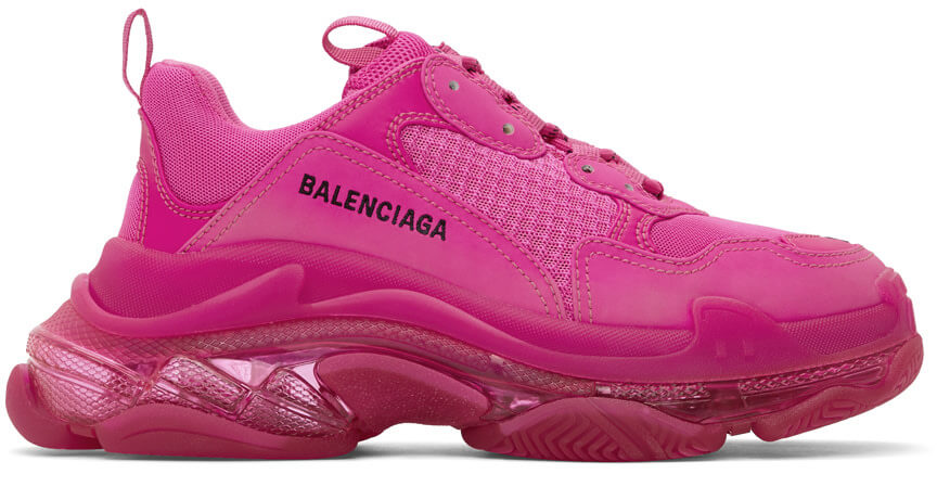 Balenciaga Triple S Pink Sneakers Men
