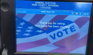 Kanye West Votes for Himself