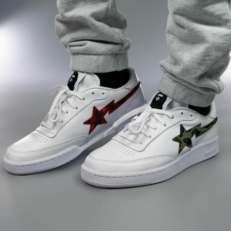 BAPE x Reebok Club C Bapesta First Look â aGOODoutfit