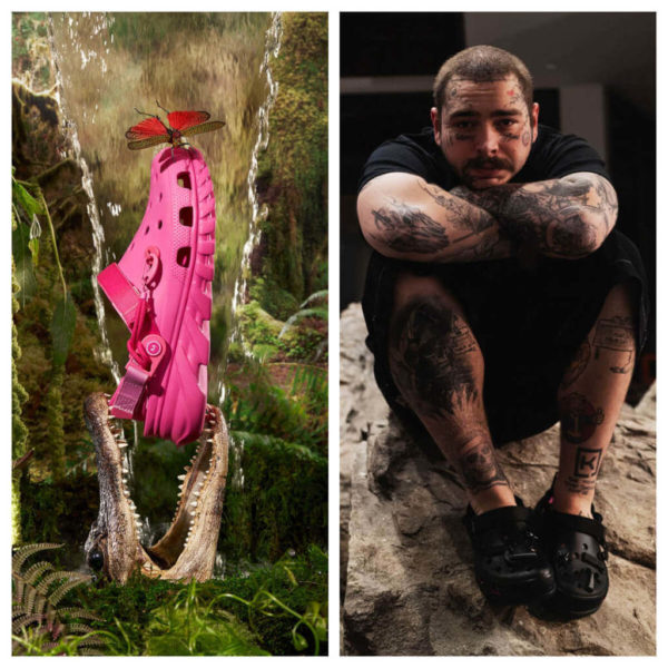 Crocs X Post Malone Pink And Black ‘duet Max Clog’ Agoodoutfit