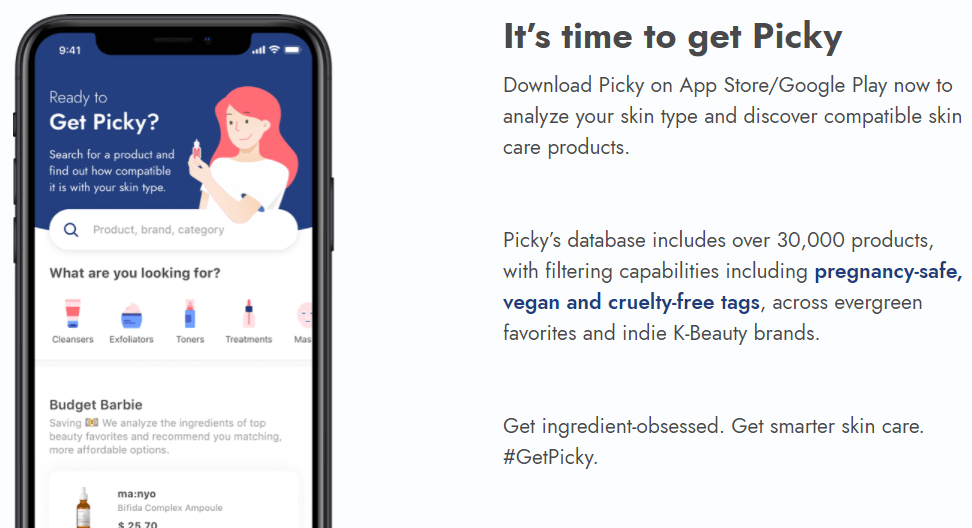 Picky Skincare App