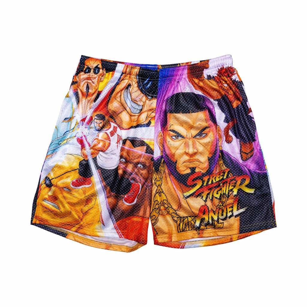 Anuel Capcom Street Fighter shorts