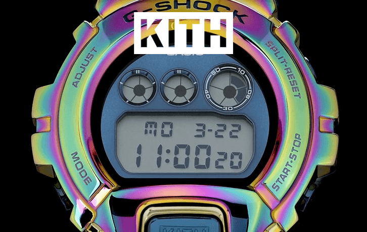 kith rainbow g shock
