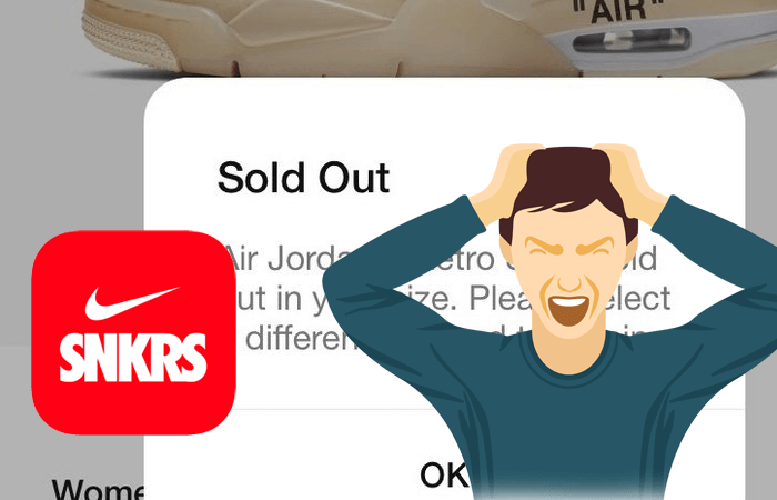 nike snkrs sold out