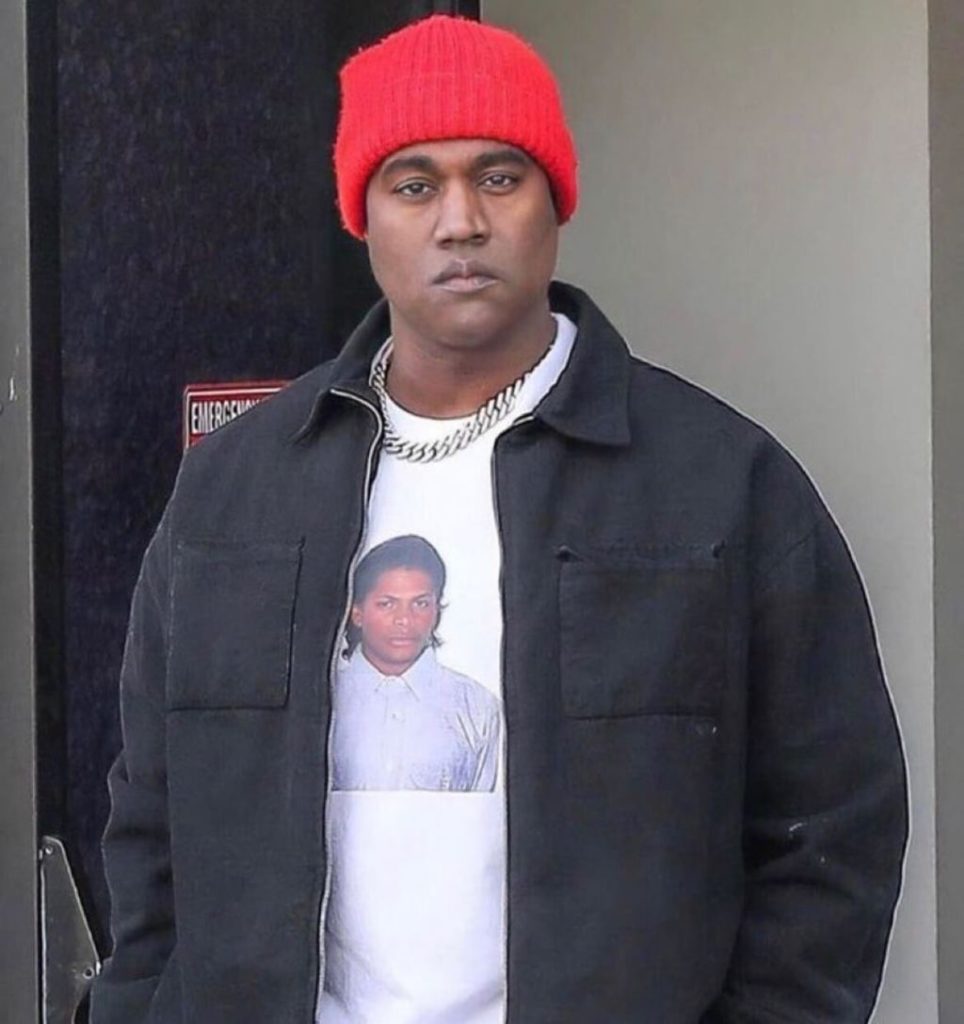 Kanye West no facial hair