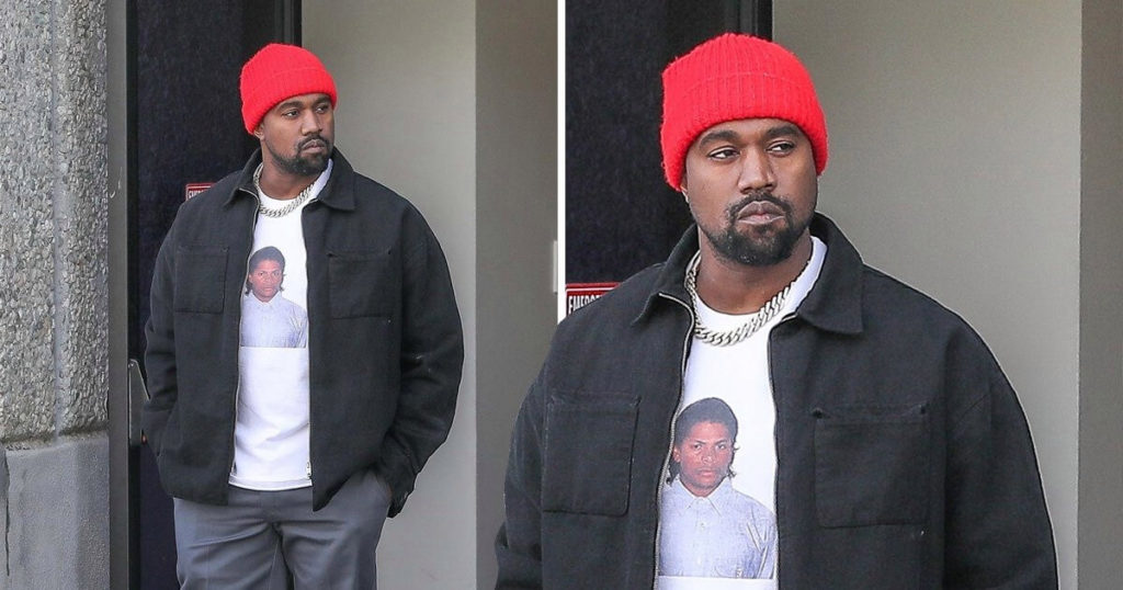 Kanye West without beard