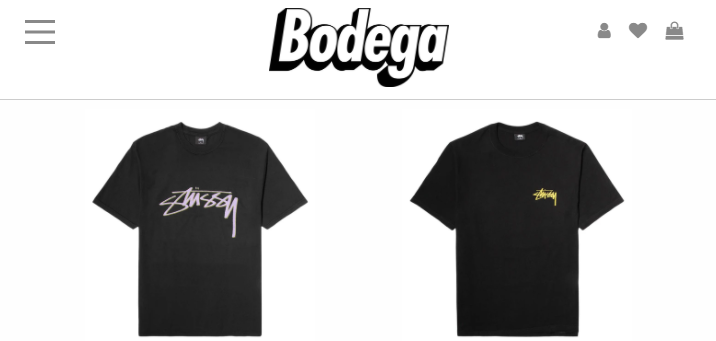 Places to buy Stussy clothing - Bodega