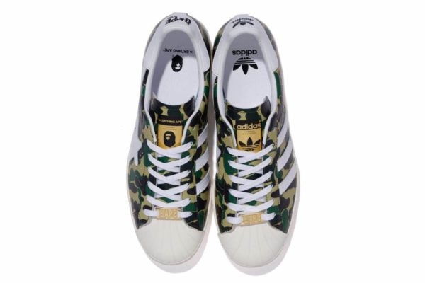 BAPE x adidas Superstar âGreen ABC Camoâ â aGOODoutfit
