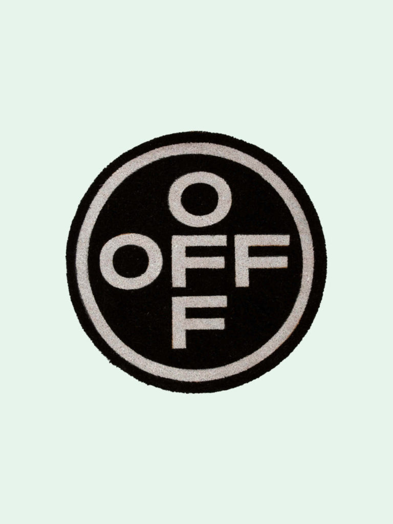 Off-White doormat circle