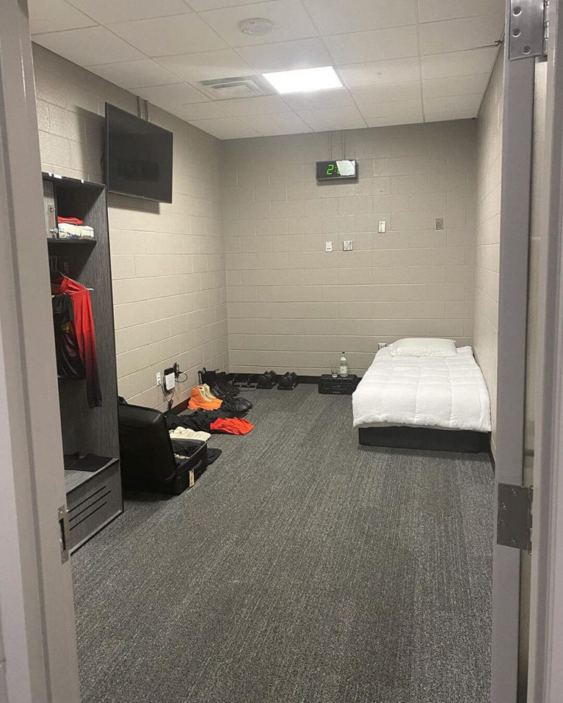 Kanye West room Mercedes-Benz stadium