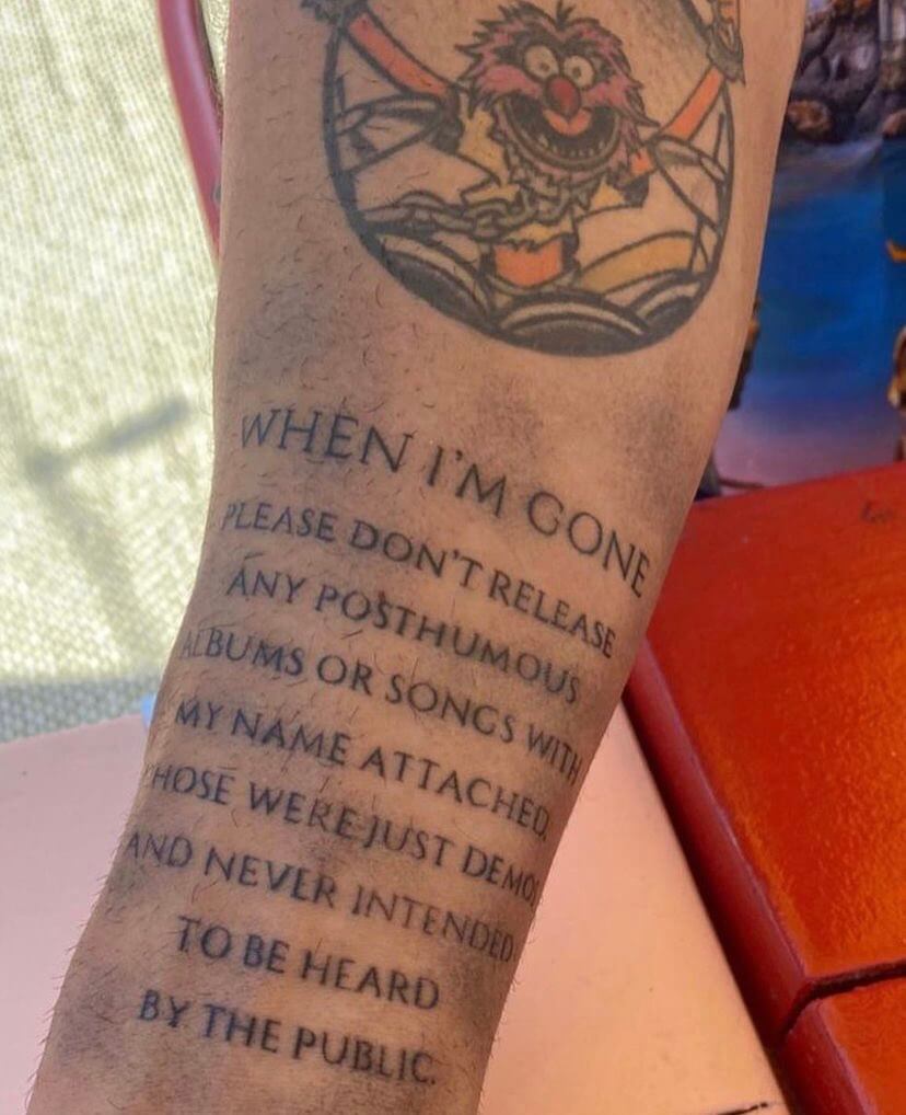 Anderson .Paak after death tattoo