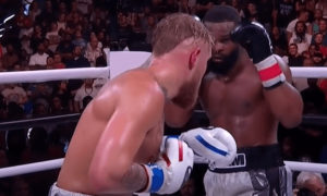 Jake Paul Tyron Woodley knockout