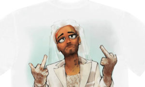 Kid Cudi wedding dress shirt