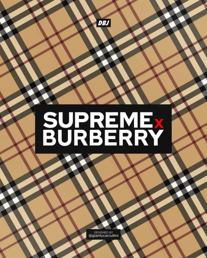 Supreme Burberry collab