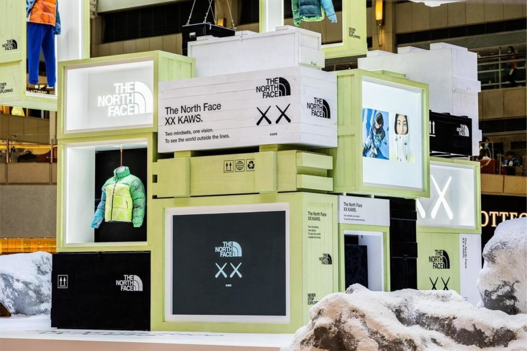 The North Face KAWS store