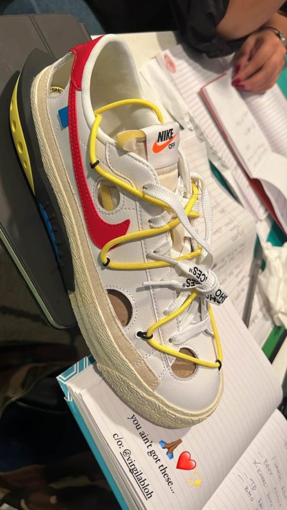 Don C Receives An Early Pair Of the Off-White x Nike Blazer Low Sneaker ...