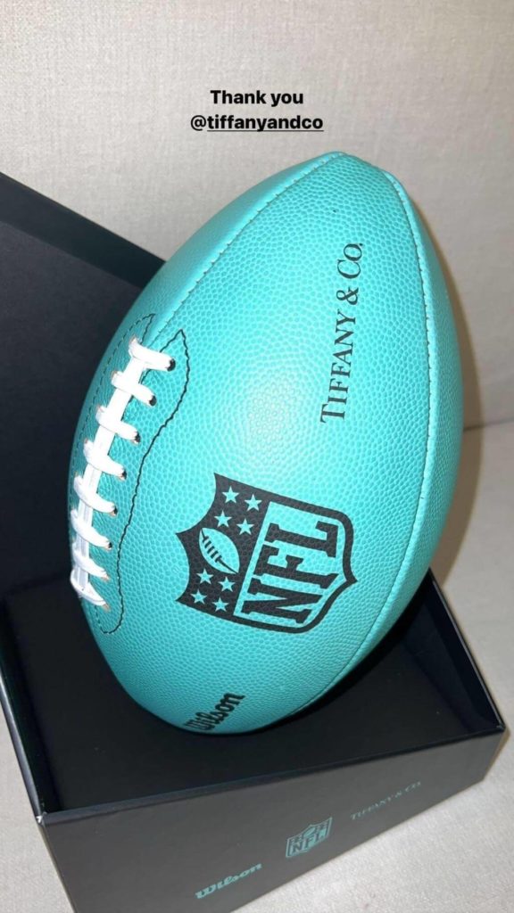 Kim Kardashian Tiffany & Co. NFL Football