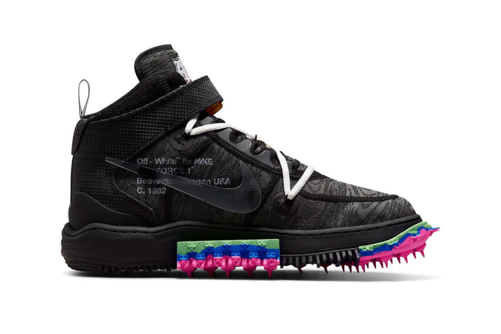 Off-White Nike Air Force 1 Mid black color (2)