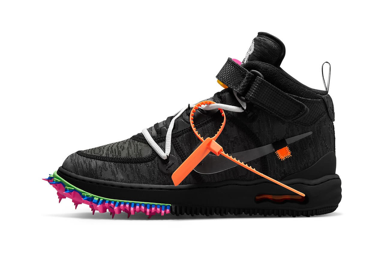 Off-White™ x Nike Air Force 1 Mid “Black” Official Unveiling – aGOODoutfit