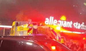 Allegiant Stadium Fire