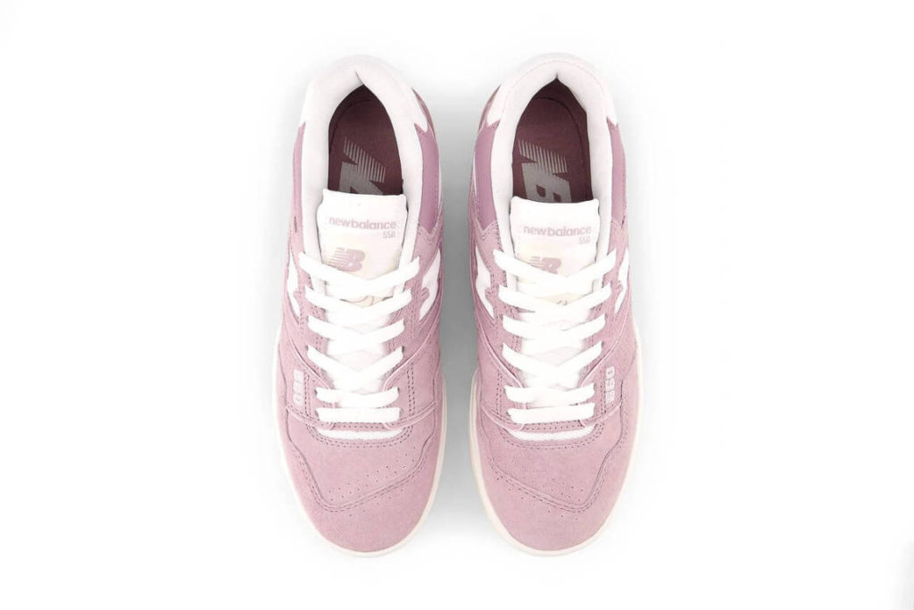 Women's New Balance 550 Pink Suede (3)