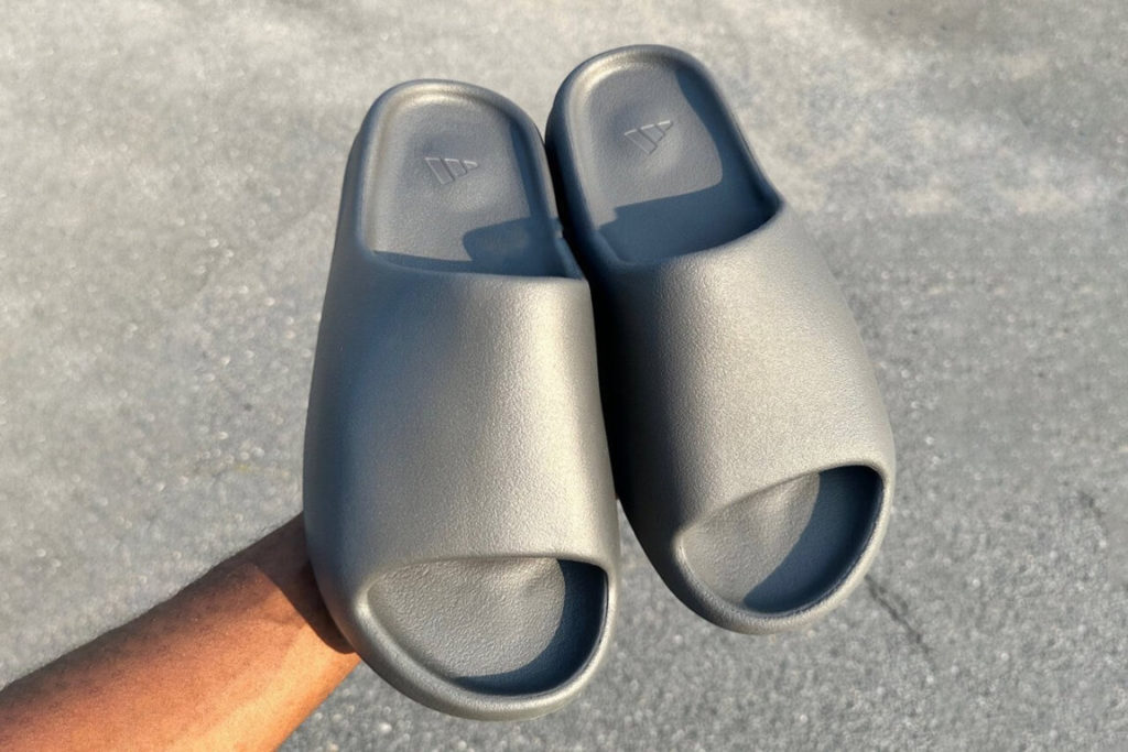 Adidas Yeezy Slides 'Bone' – Men's Size 9, Original Box Included, Authentic Sneakers