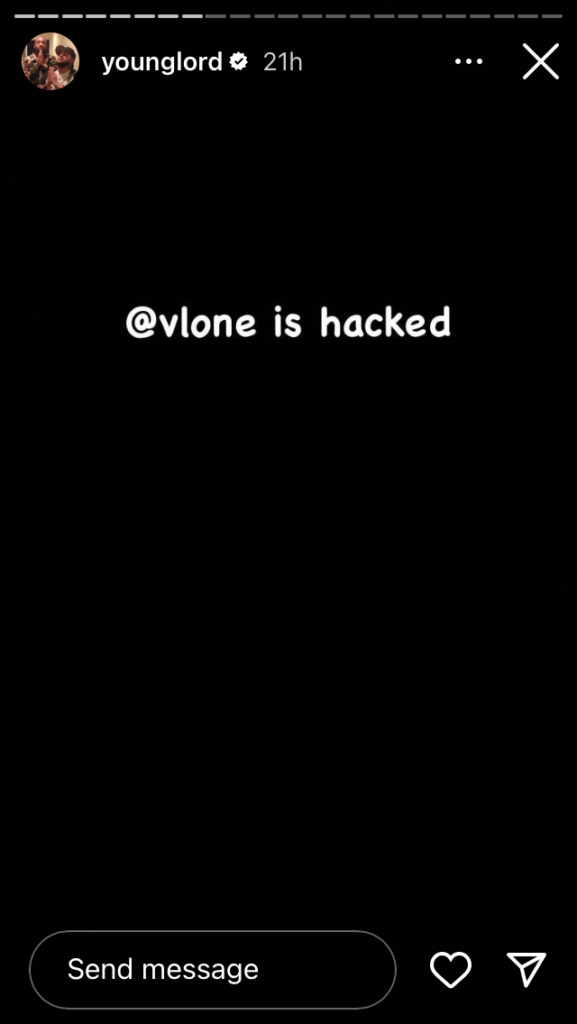 VLONE hacked