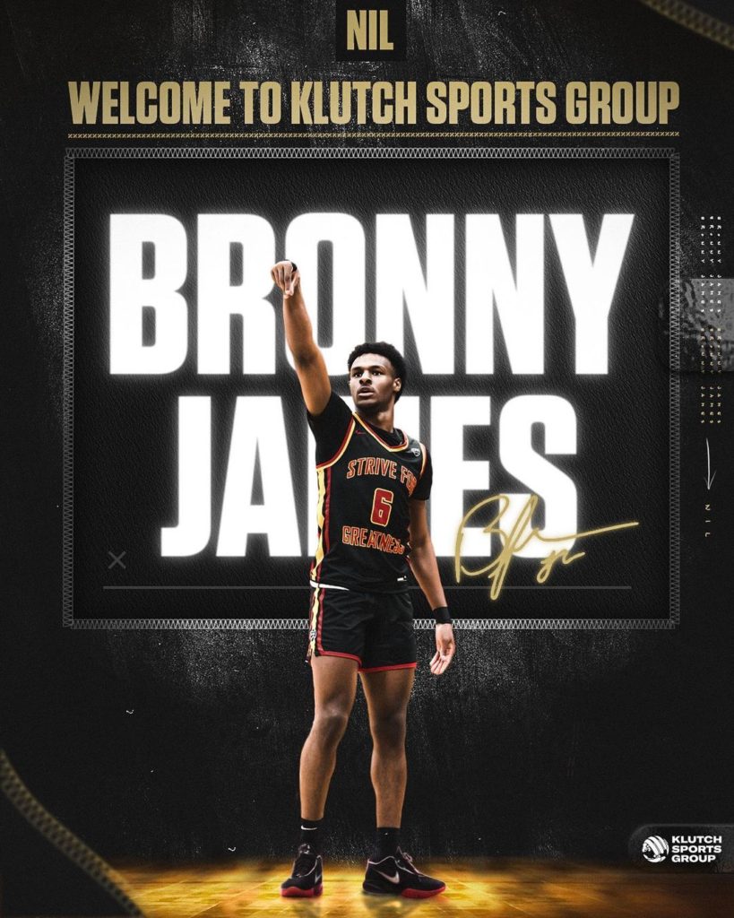 Bronny James Klutch Sports