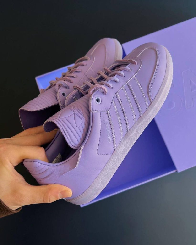 Pharrell Humanrace Samba Lilac (2)